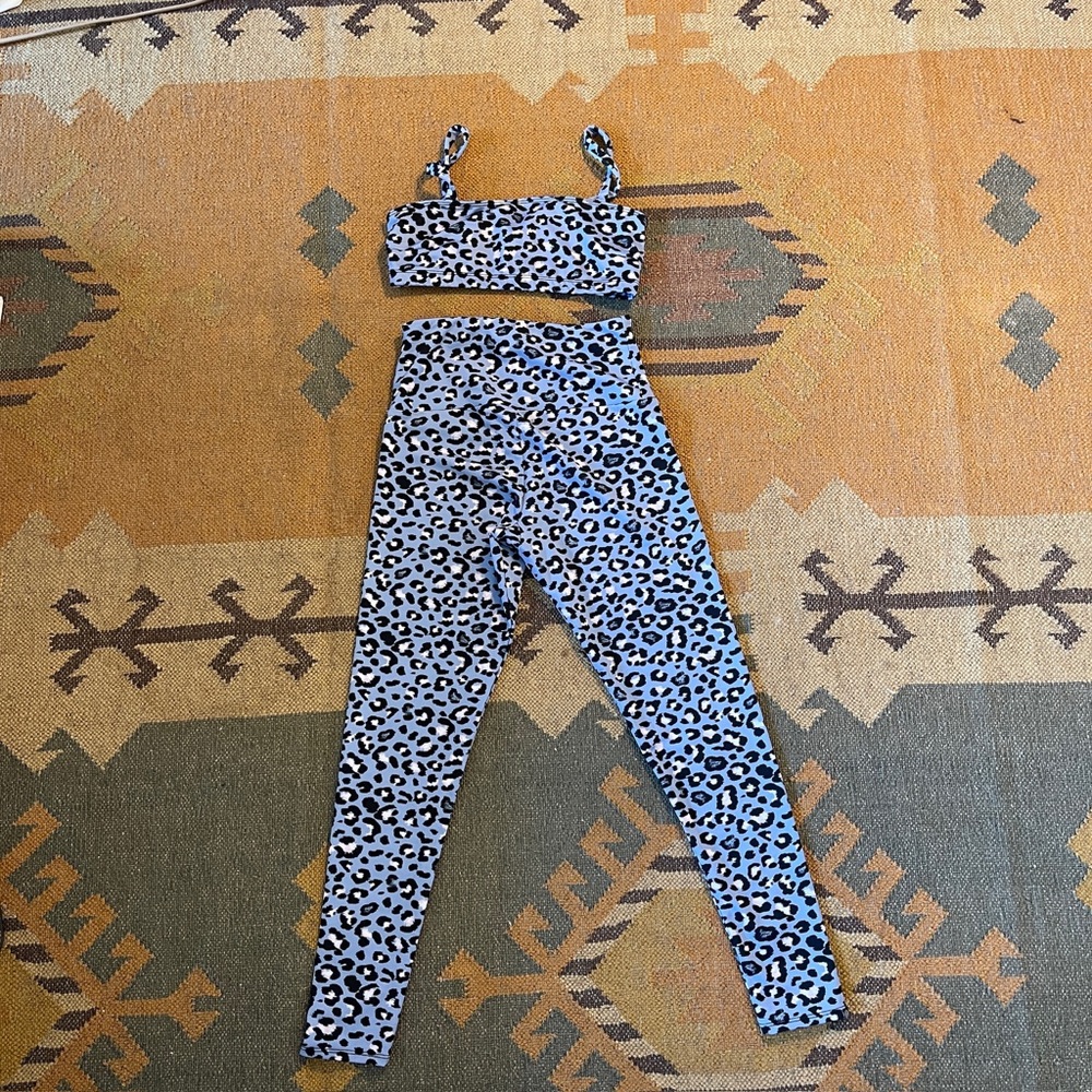 3 piece workout set shorts leggings bra top